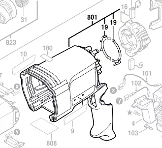 Carter réf. 1 617 000 558 BOSCH